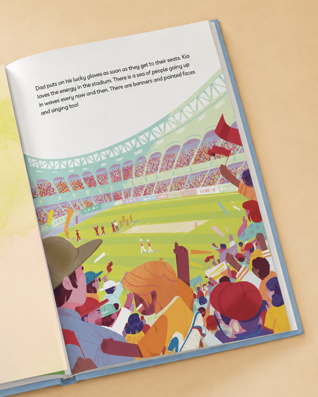 personalized cricket book for kids children story books bound to belong sports india wicket stump ball four six World Cup t20 player runner umpire stadium customized avatar