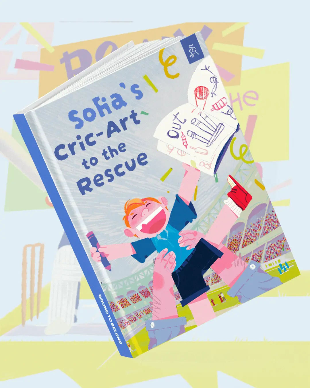 personalized cricket book for kids children story books bound to belong sports india customized kids avatar wicket world cup t20