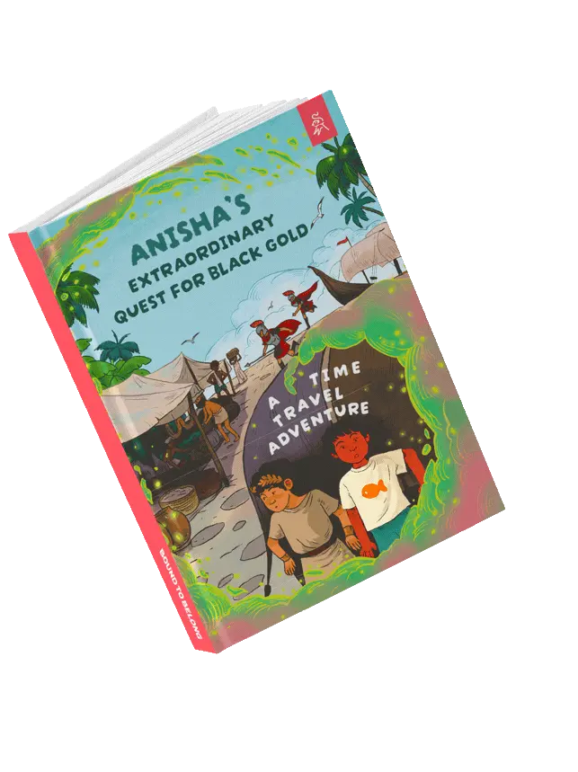 A Time Travel Adventure Personalized Kids Story Book on Muziris, a lost city